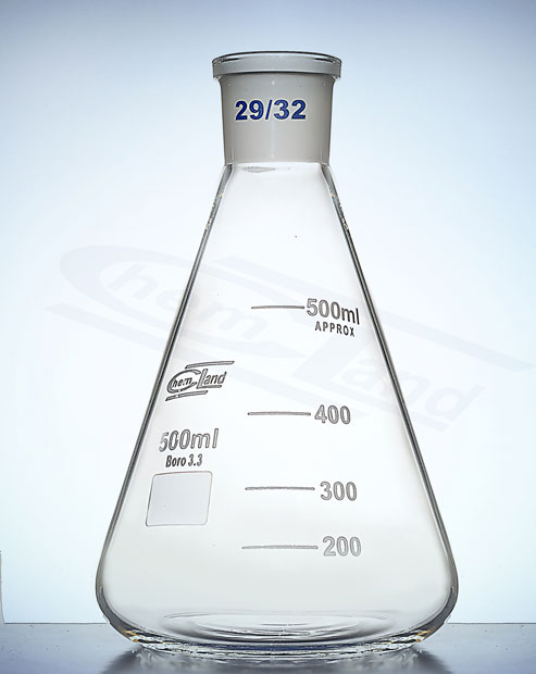 kolba stożkowa Erlenmeyera  WS .10/19 poj. 00025ml CHEMLAND