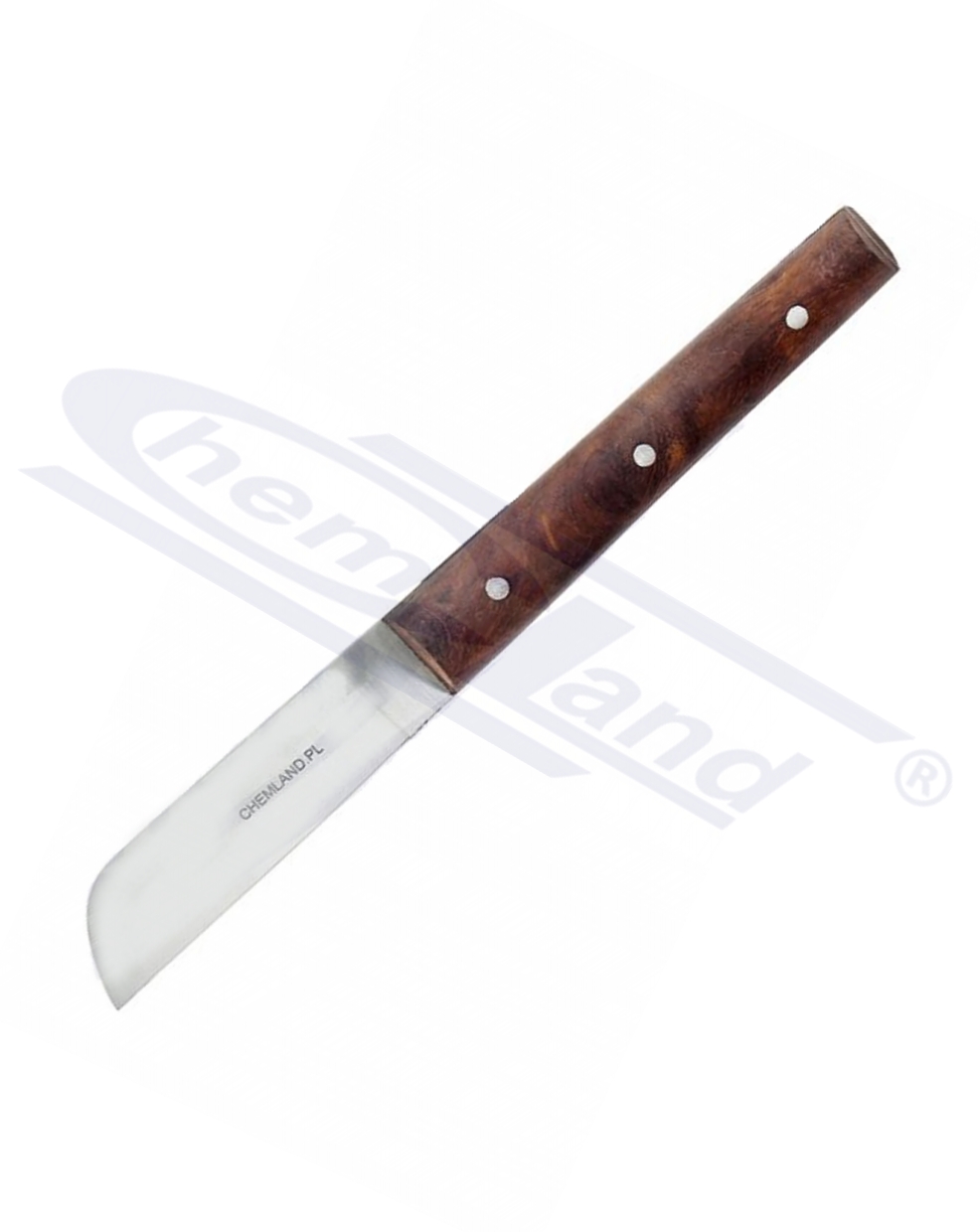 nółż długi 180mm, ostrze 80mm ze stali nierdzewnej, rączka drewniana