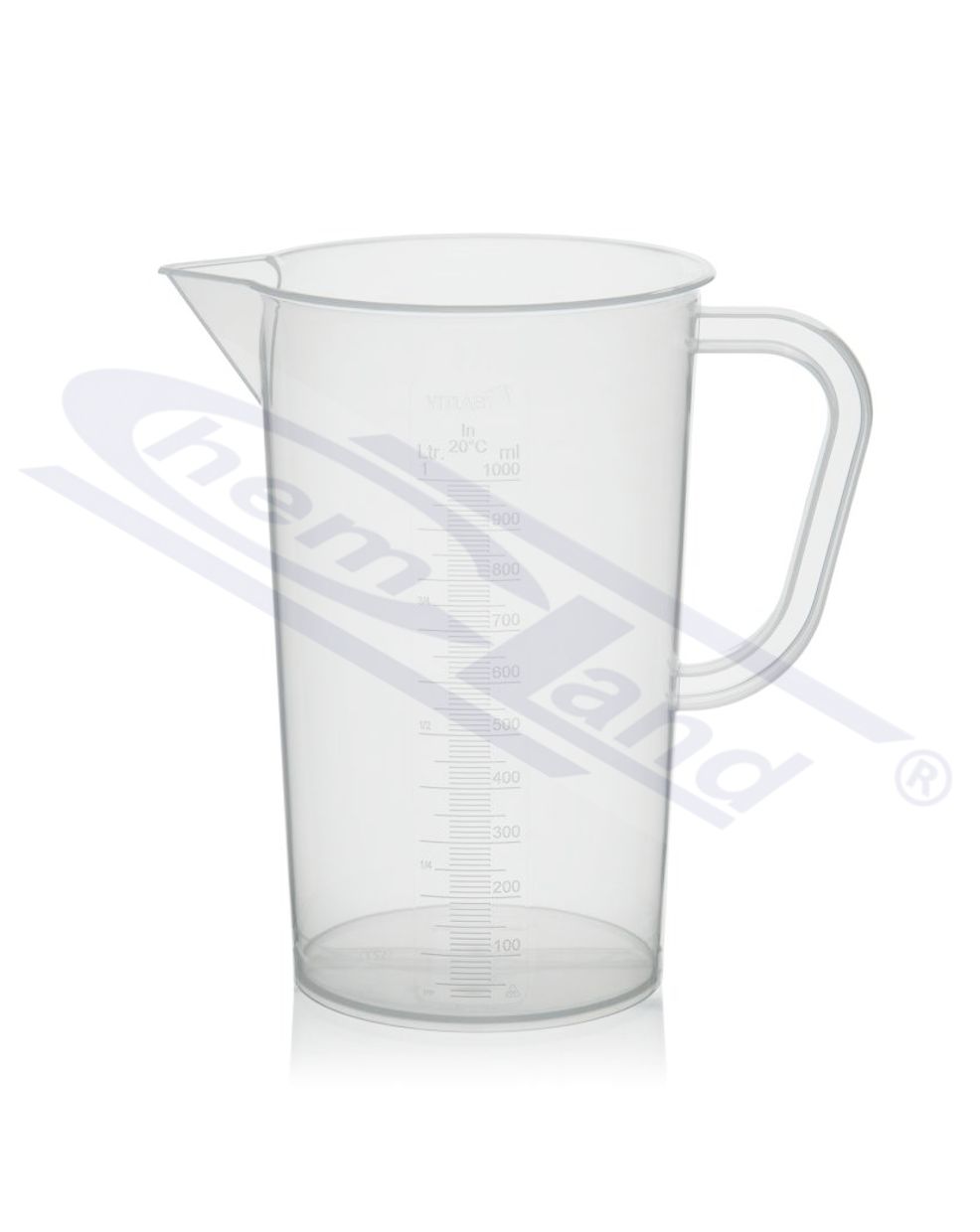 zlewka z uchem PP skala tłoczona poj Vitlab 0050ml