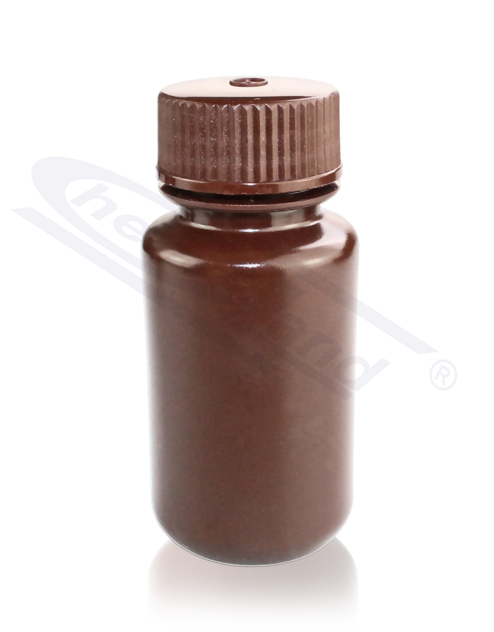 butelka  HDPE 0060ml szeroka szyja, BRĄZOWA