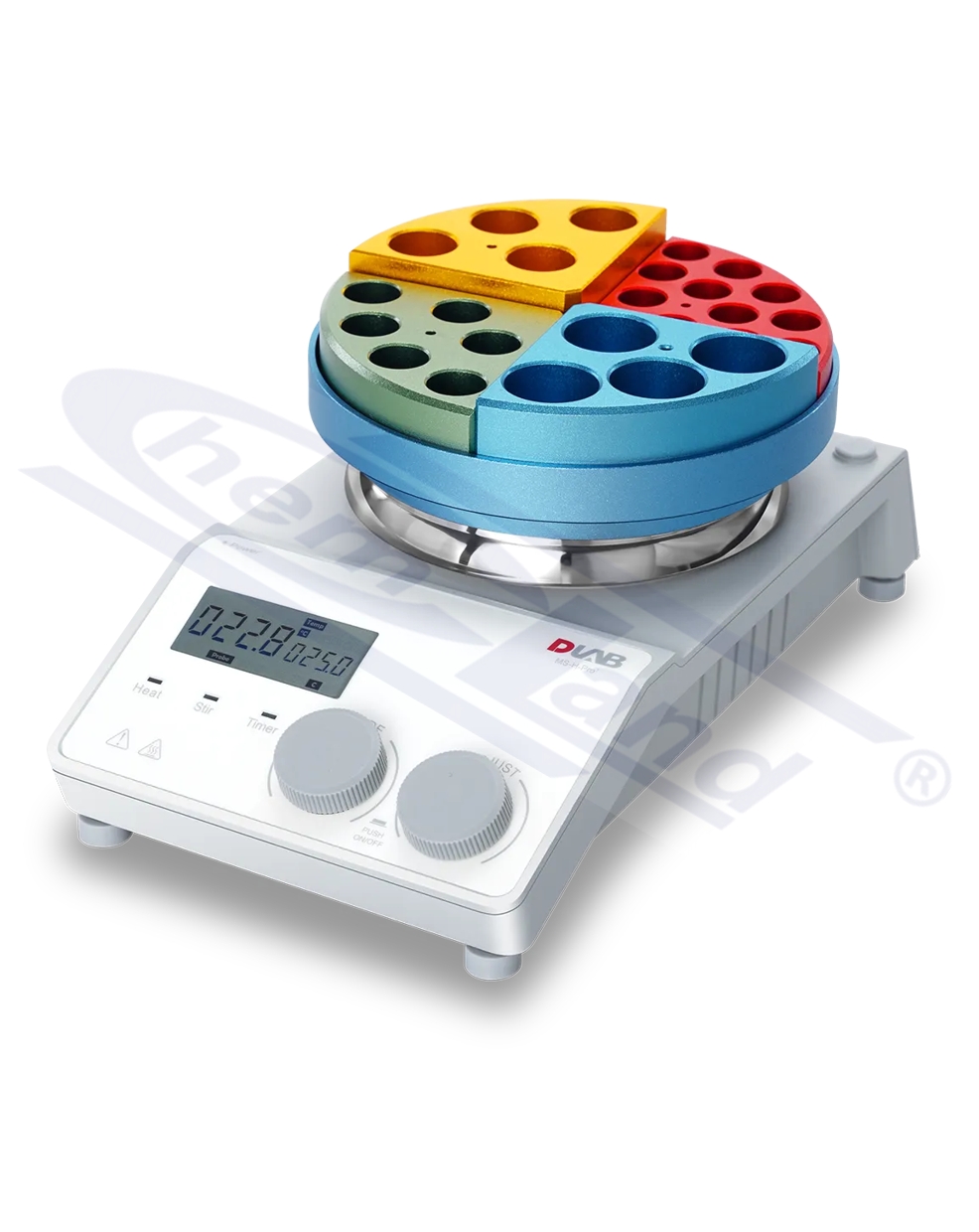 mieszadło magnetyczne MSH-PRO-T, 135mm, PORCELANA z grzaniem 340oC LCD, zakres prędkości 100-1500 obr./min, Timer DLAB