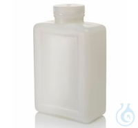 Nalgene™ Rectangular HDPE Bottles with Closure