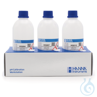 pH 4.01, pH 7.01, pH 10.01 @25°C, (3) 500mL bottles