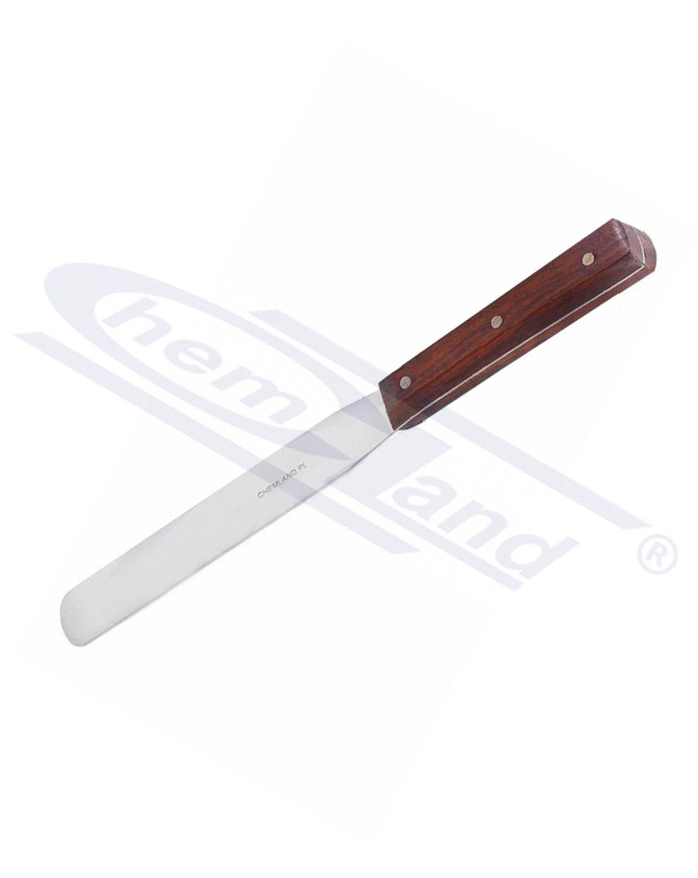 szpatułka ze stali nierdzewnej 310mm  z drewnianą rączką