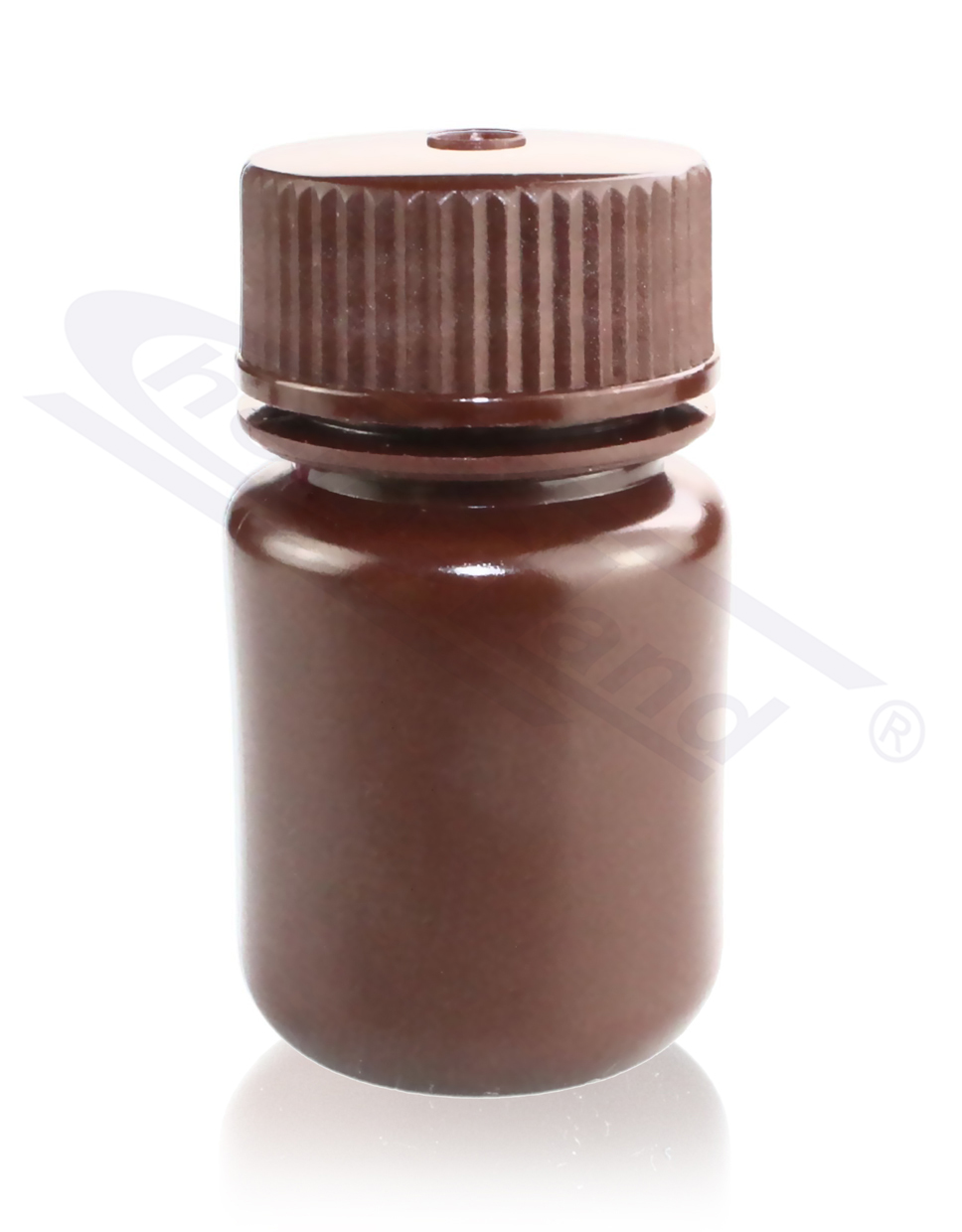 butelka  HDPE 0030ml szeroka szyja, BRĄZOWA