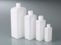 Square bottle with screw cap