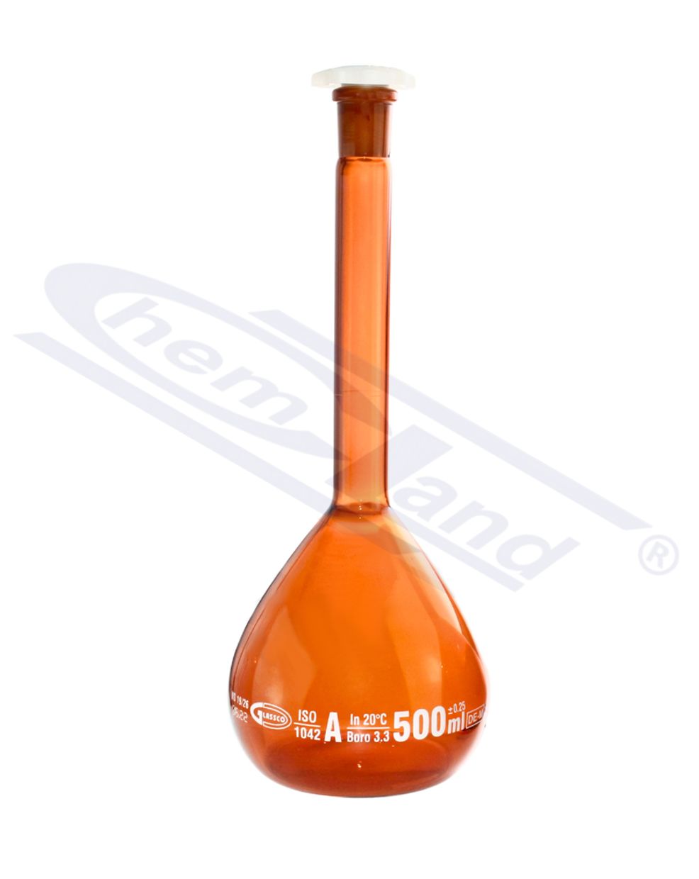 kolba miarowa z CERT. oranż    kl A 2000ml GLASSCO  WS 29/32
