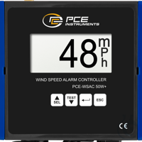 Wireless Wind Speed Alarm Controller PCE-WSAC 50W