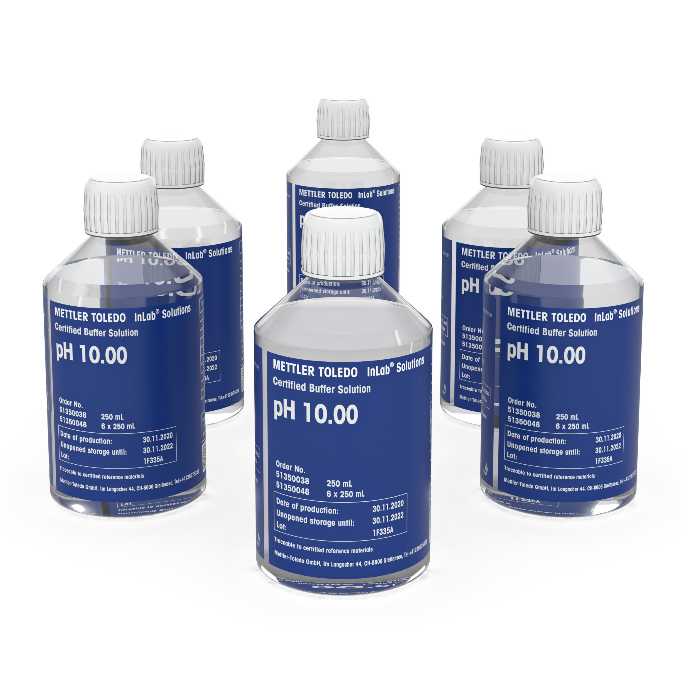 Certified buffer pH 10.00 6x250mL Bottl