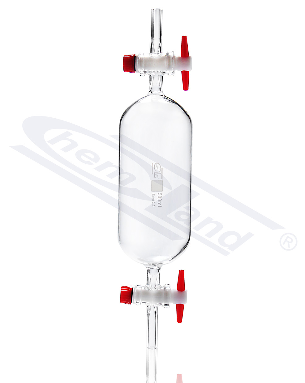 biureta do gazu kran PTFE 0250 ml