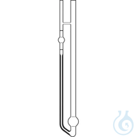 516 30, Micro-Ostwald viscometer, calibrated for manual measurements, Capillary