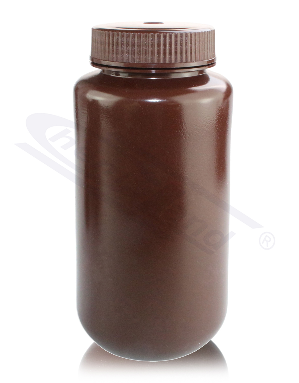 butelka  HDPE 1000ml szeroka szyja, BRĄZOWA
