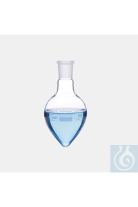 flask - pear shape - socket : NS 14/23 - 10 ml