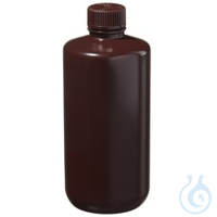 Nalgene™ Narrow-Mouth Amber HDPE Lab Quality Bottles