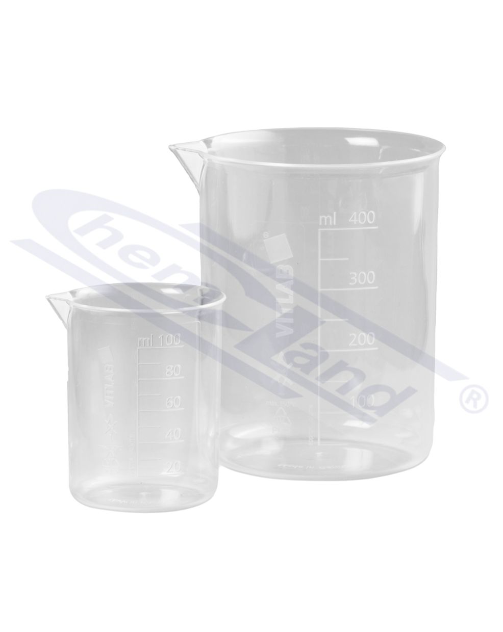 zlewka PMP skala tłoczona 0400 ml