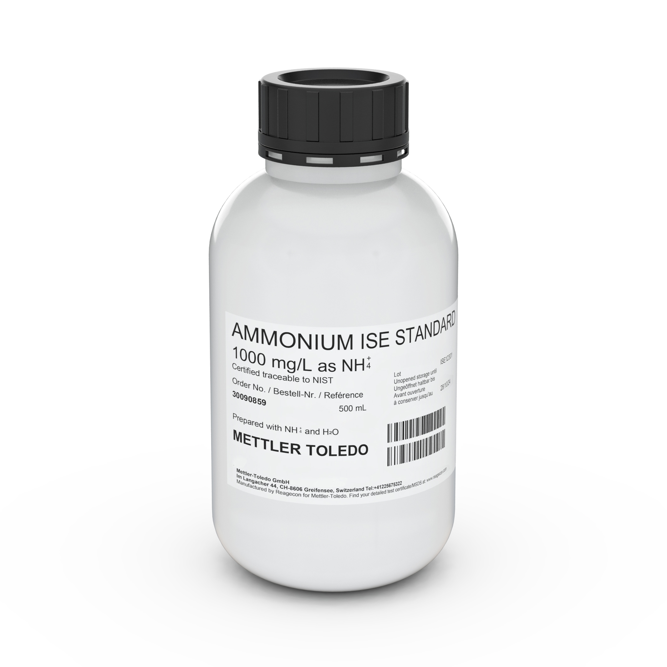 ISE standard NH4 1000 mg/L, 500mL
