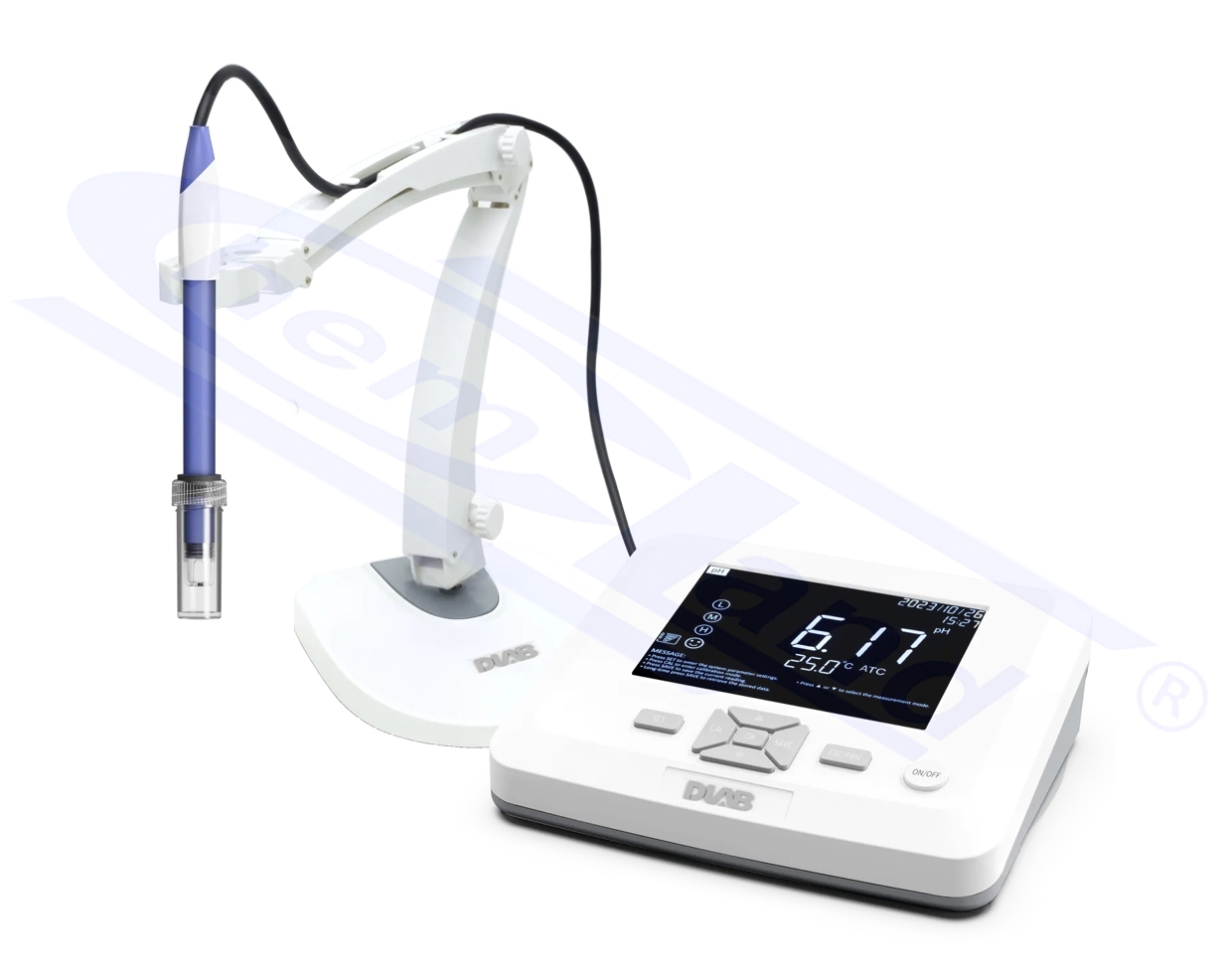 pH-metr laboratoryjny DPC100 z uchwytem na elektrody, pH/mV , mV(ORP) , Cond/TDS/Sal/Res Temp. wyświetlacz 7"