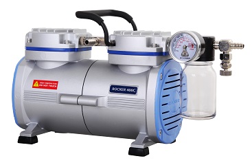 pompa próżniowa ROCKER 400C PTFE odporna chemicznie, maksymalny przepływ 31L/min + regulator prółżni z butelką