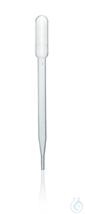 Pasteur pipette, PE-LD, ungrad., suction vol. max. 4,0 ml