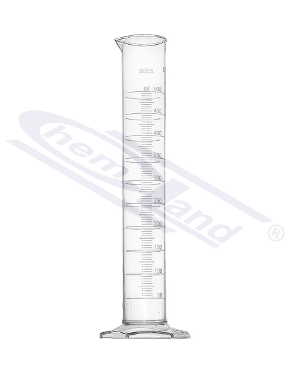 cylinder PP z wylewem , skala tłoczona 0025ml