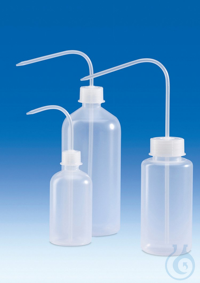 Wash-bottle, PP, without imprint, 500 ml, round, narrow-mouth, GL 25