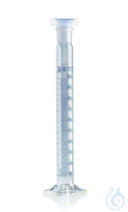Mixing cylinder BLAUBRAND A DE-M, 1000 ml:10 ml Boro 3.3 NS 45/40-PE-st.
