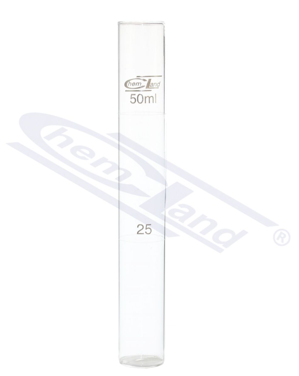 cylinder Nesslera niski-050ml h-180 fi-25 25/50 - skala biała