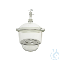 Vacuum type desiccator, glass stopcock and lid, 150mm, LBG N, 2 pcs
