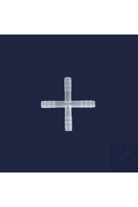 tubing connector - X form - 6 mm diameter