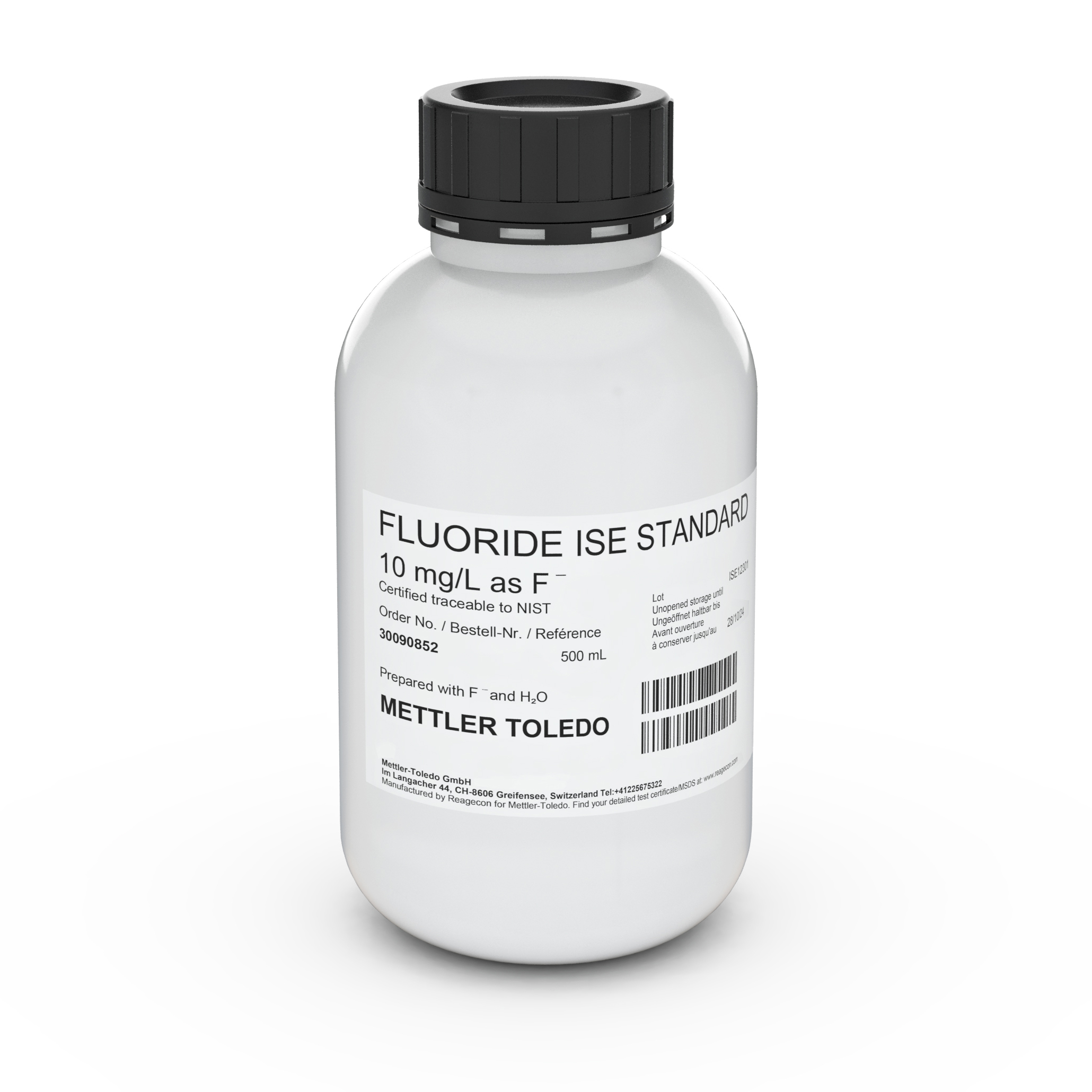 ISE standard F 10 mg/L, 500mL