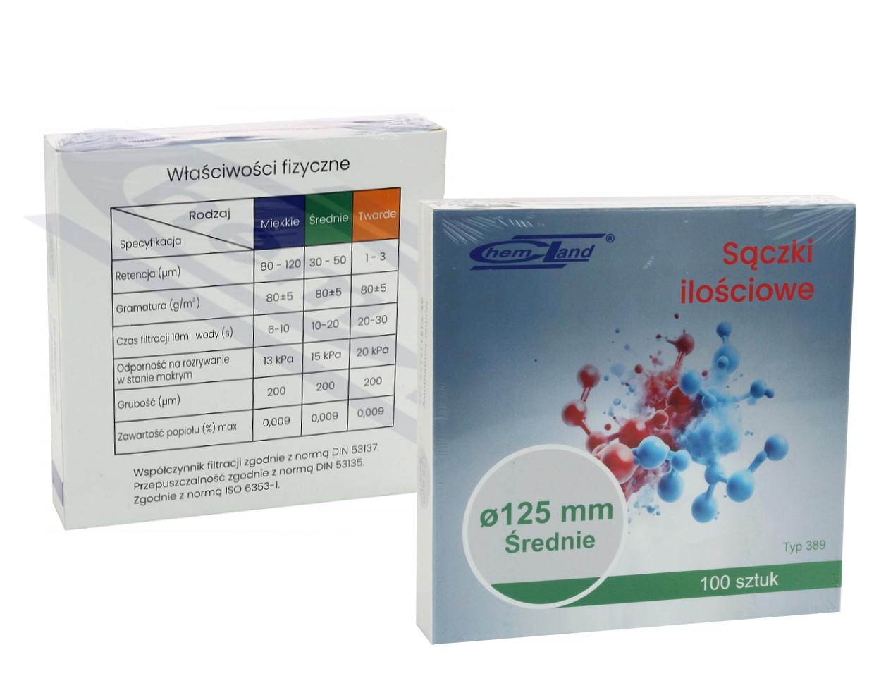 sączki ilościowe średnie 070mm, typ 389 CHEMLAND