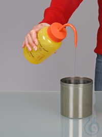 Wide neck wash bottle with print