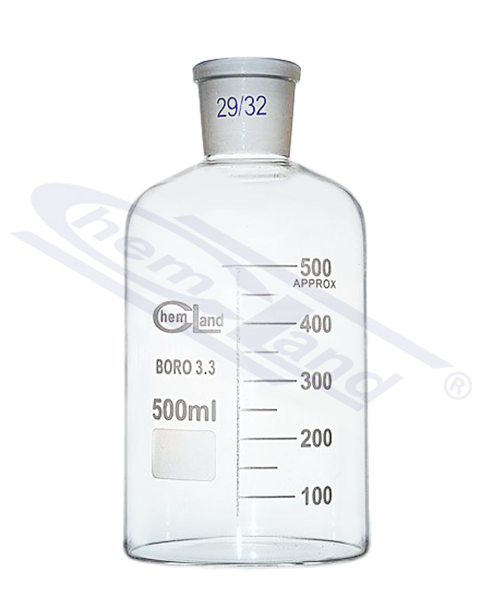 butelka z BORO 3,3  00050  WS 14/23  SiO2>80,5%