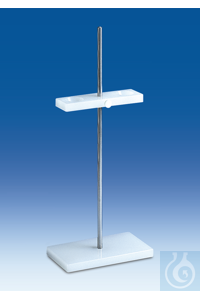 Filter funnel support, PP/aluminium, base plate 250 x 140 mm, for 2 funnels