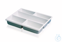 Tidy tray with compartments, PVC, 12 compartments, 402 x 302 x 60 mm