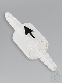 Non-return valves with conical inlet/outlet, black arrow