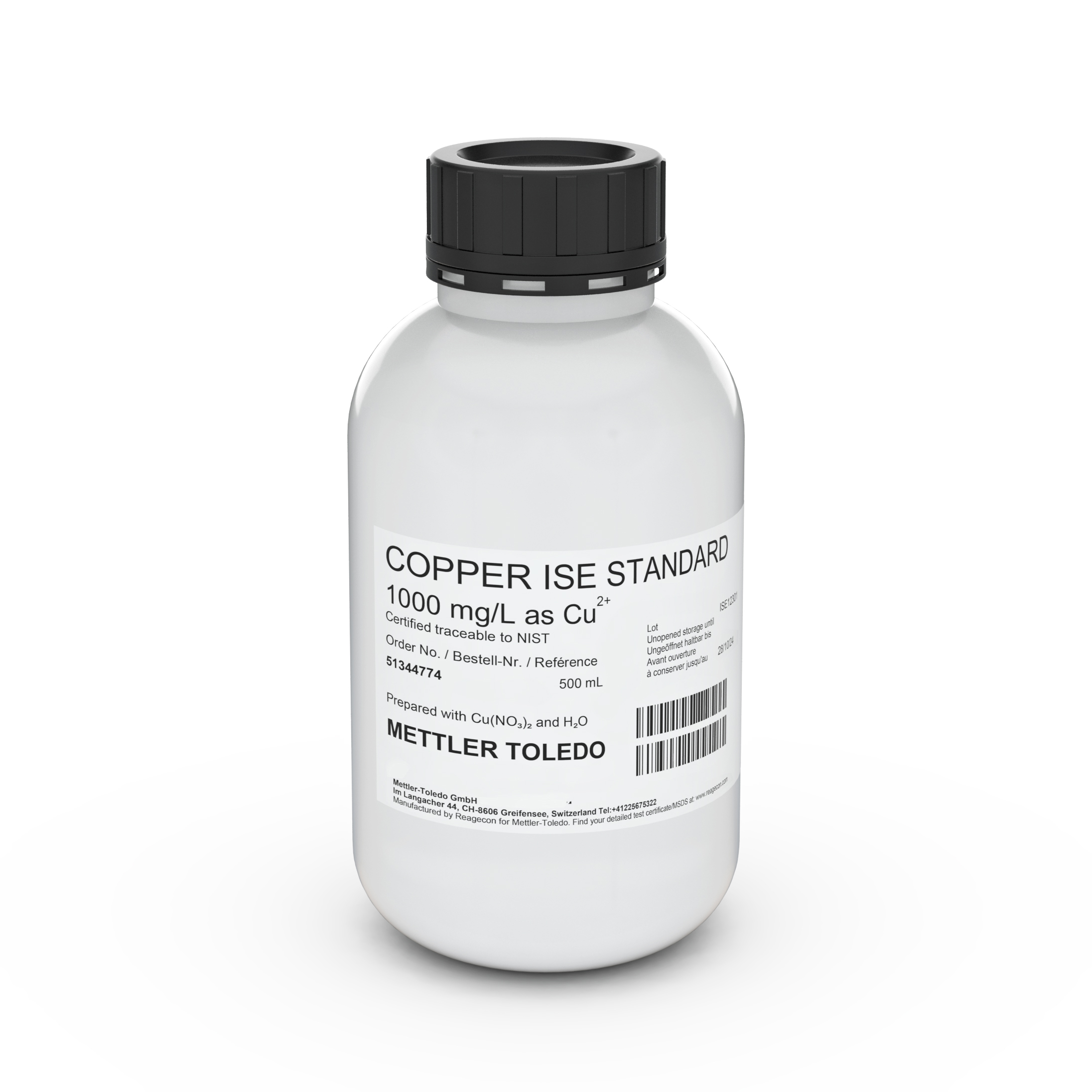 ISE standard Cu 1000 mg/L, 500mL
