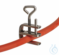 Pinch cock 18/10 steel, W=40mm, one, side, open
