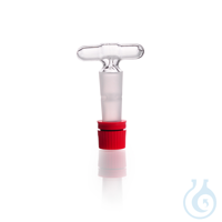 DURAN® Stopcock Key, threaded glass handle, with three part retaining device