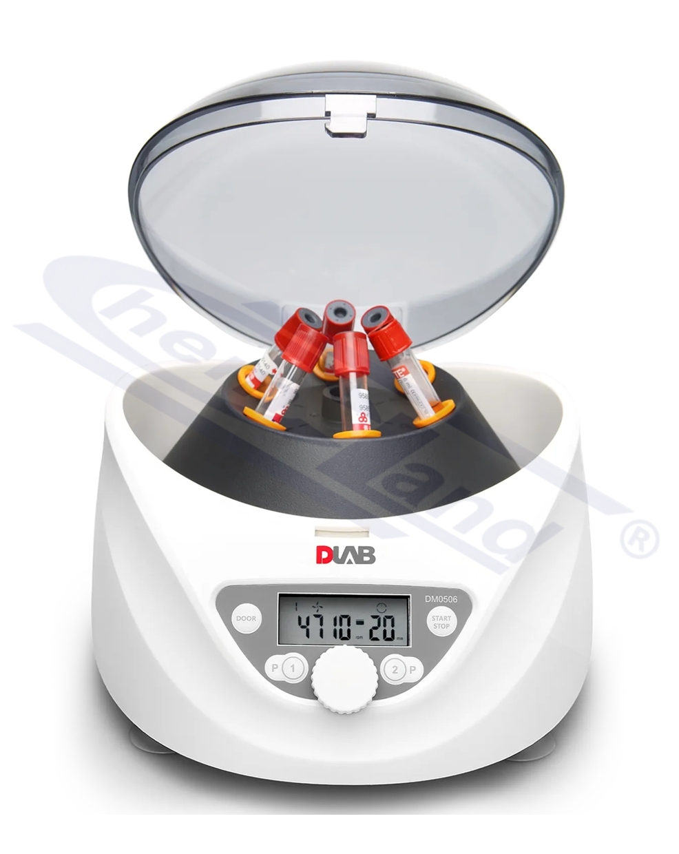 wirówka laboratoryjna DM0506 z adapterami A5P17(5ml,13x75mm) i A2P17(1,5/2,0ml), 300-5000 rpm, RCF 2600 x g, z 6 miejscowym rotorem DLAB
