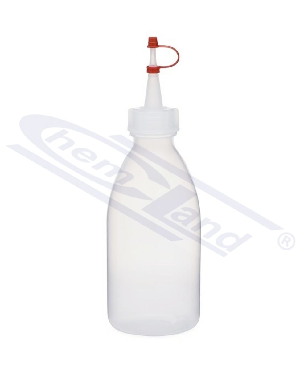 kroplomierz PE-LD 0030ml. z nasadką GL 14 czerwona nasadka