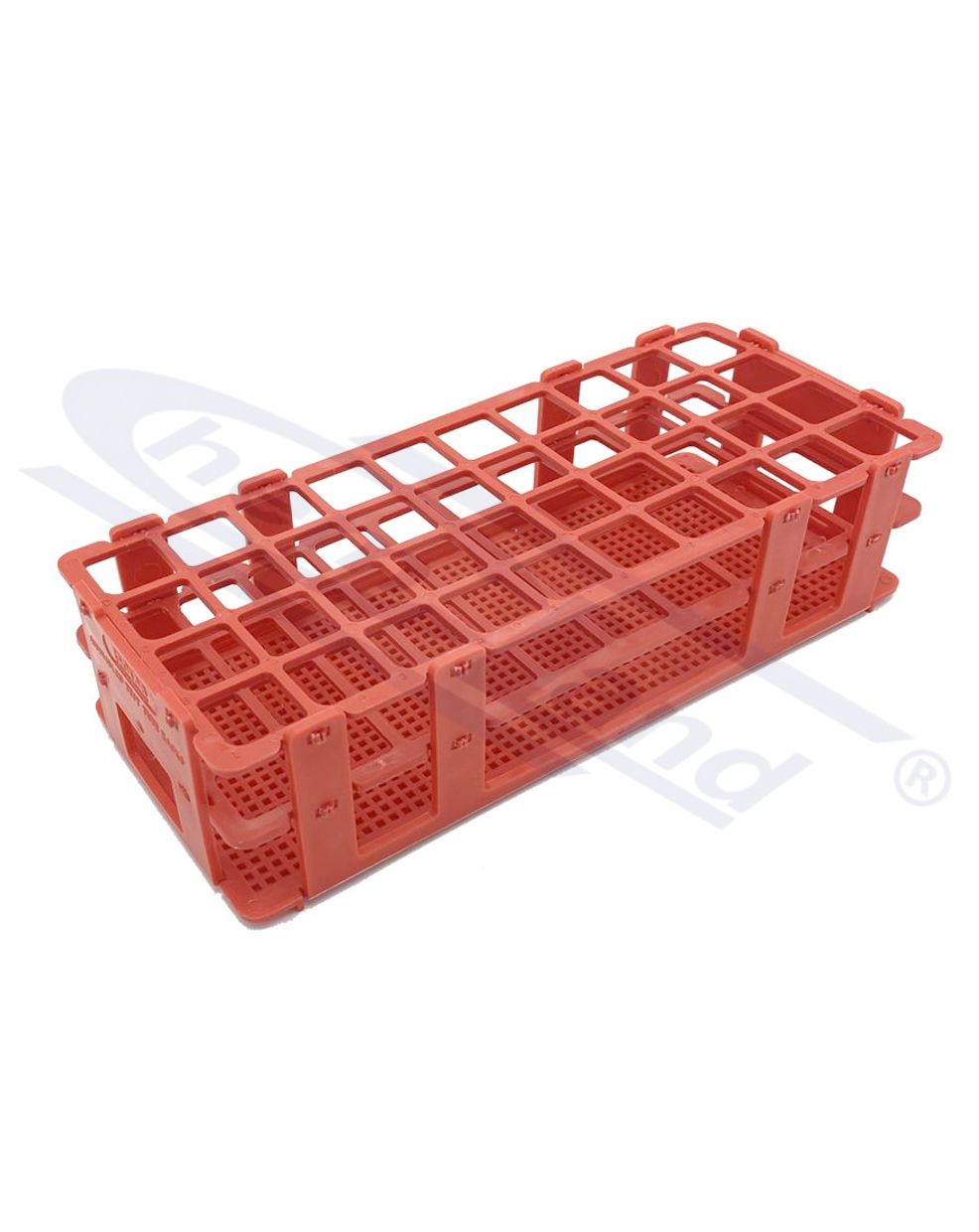 statyw z PP składany CZERWONY 40 miejsc fi 20 (4 X 10)  WYMIARY 246X106X68