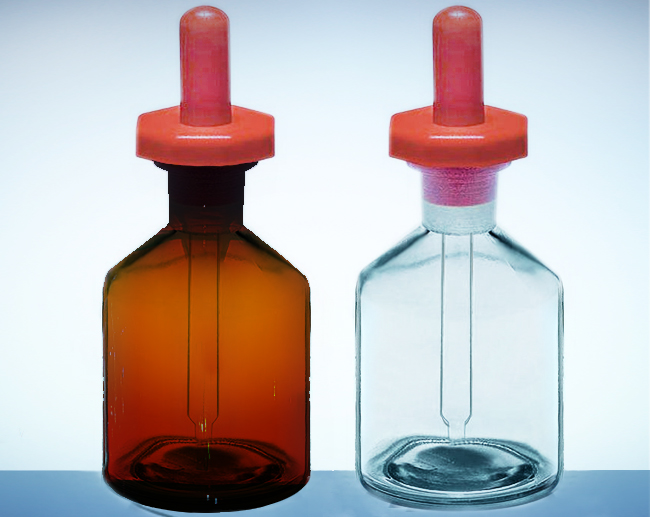 kroplomierz z pipetką wzór angielski  125ml oranż