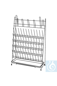 neoChoice Abtropfgestell Draht, weiß, 60 Stäbe, 5 Bogen, PE-Überzug, 11 mm Draht