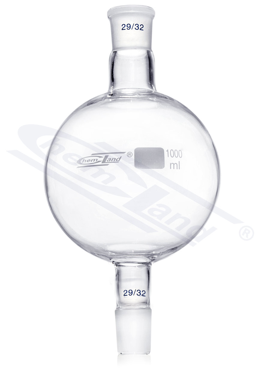 kolba kulista 00250ml 2x 29/32  - rezerwuar do kolumn chromatograficznych