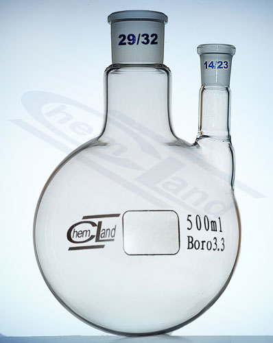 kolba kulista 2 szyje proste 01000ml 29/32 i 14/23