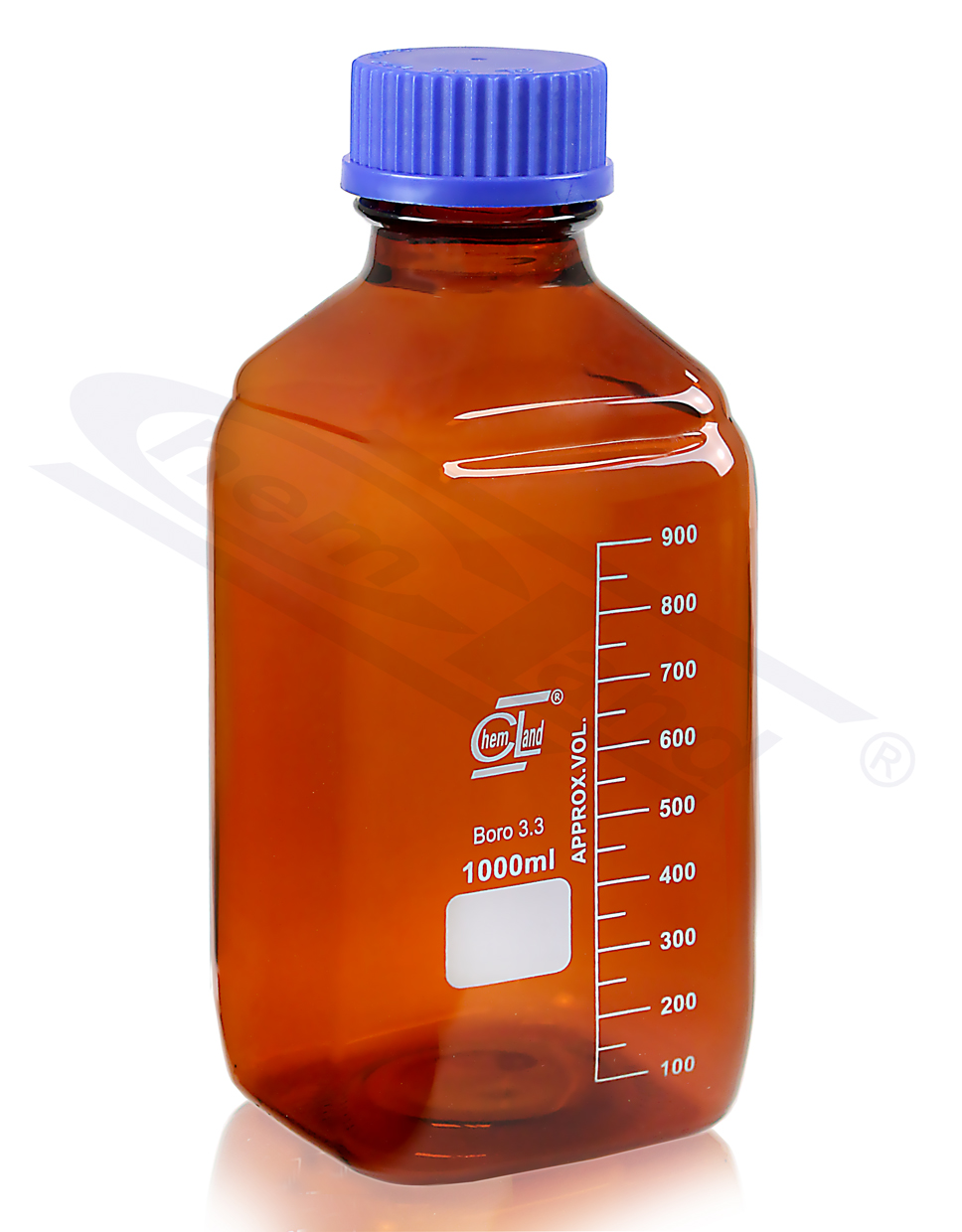 butelka do dozownikółw i biuret 0250ml GL 45 kwadratowa