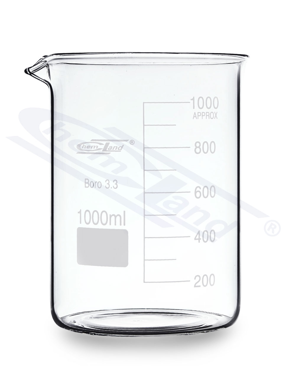zlewka niska 00025 ml borokrzem CHEMLAND
