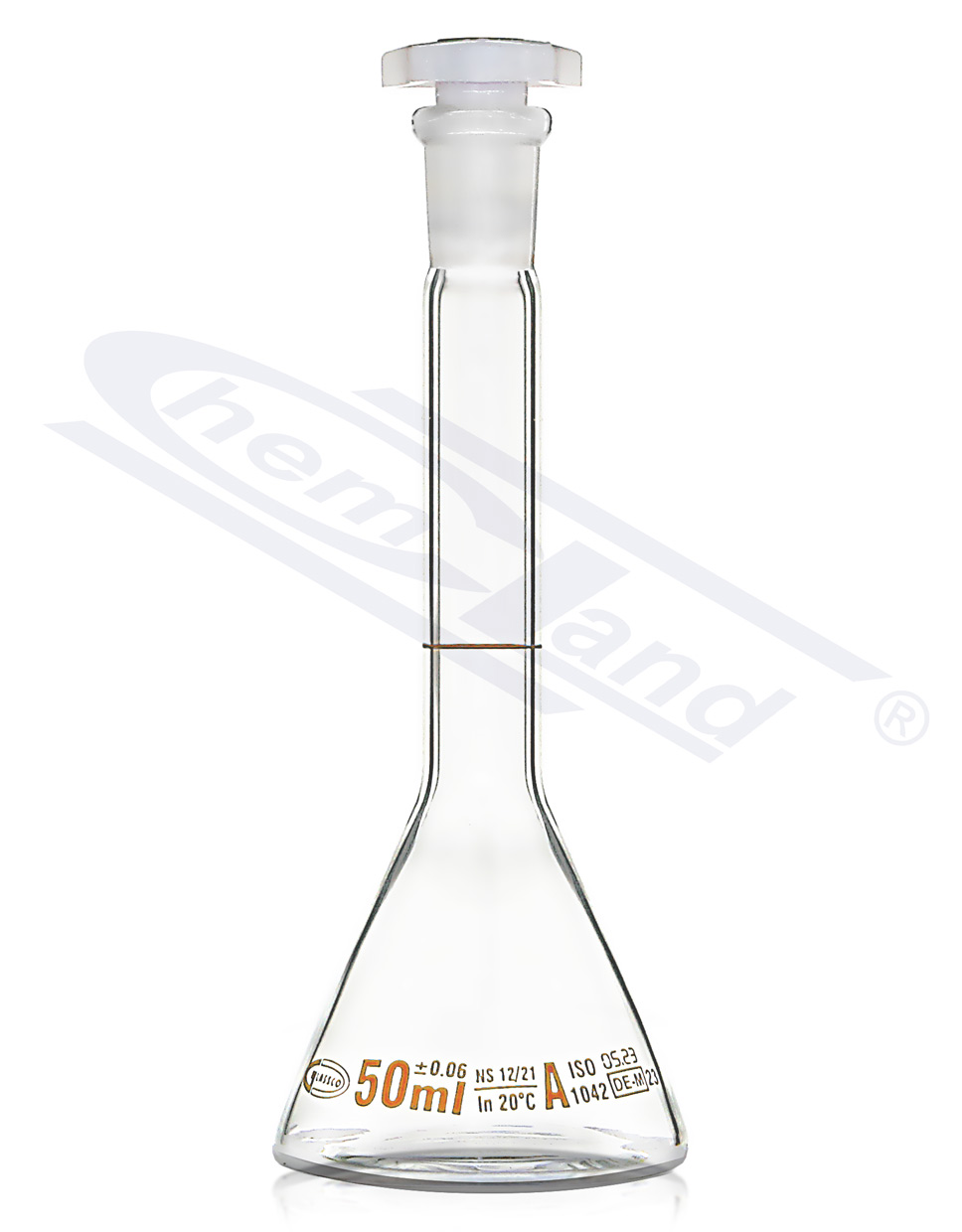 kolba miarowa TRAPEZOWA  3ml - 7/16 skala brązowa klasa A z certyfikatem