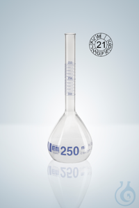 VOLUMET. FLASK CC 50 ML, PREPACKING REGS BLUE GRAD.